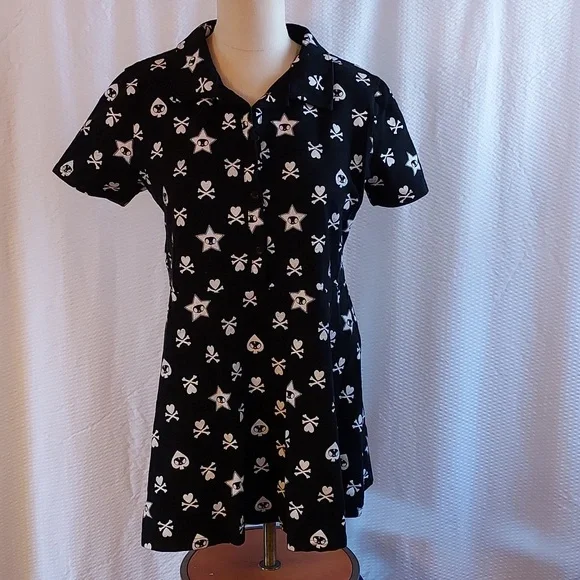 knee length dresses for ladies Current Mood Velour Embroidered Trim Mini Dress